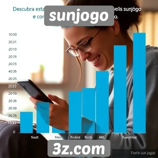 Estatísticas de uso de dispositivos móveis no site sunjogo